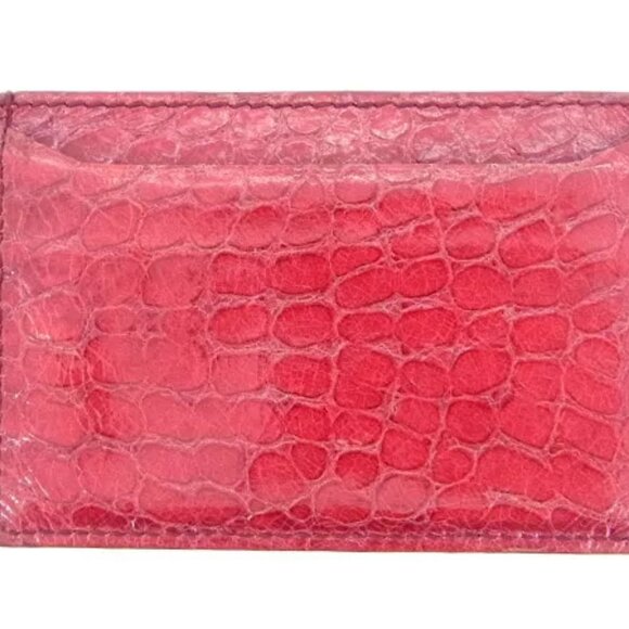 miumiu Card Case Red Woman Authentic Used Y857 - Picture 2 of 5